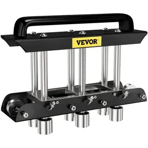 VEVOR Three-Station Edge Roller, Large Radius, 0-90 Bending Angle Sheet Metal Brake, Quickly Adjusts for Making 0.63-5.7 Bends in 30-19 Gauge Steel, for Clean Crisp Bends in Metal Roofing Materia
