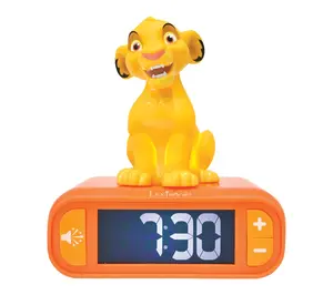 Lexibook Simba Alarm Clock with Light & Sounds