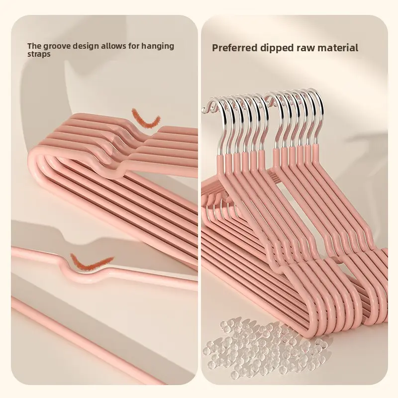 New Balcony Non - Slip Traceless Dipped - Coating Hangers for Clothing Stores Multifunctional Clothes Rack Hooks for Hanging Clothes/10-piece Vlaue bundle New Balcony Non - Slip Traceless Dipped - Coating Hangers for Clothing Stores Multifunctional Clothes Rack Hooks for Hanging Clothes/10-piece Vlaue bundle