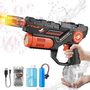 Automatic Electric Bubble Water Gun for Kids ,Bubble Machine for Kids,  Electric Squirt Gun，Automatic Bubble Machine for Toddlers for Swimming Pool Beach Outdoor, Summer Gifts for Boys Girls