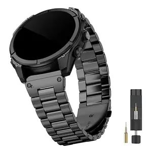 20mm 22mm 26mm Quick Fit metal watch strap, Smart watch strap, compatible with Garmin tactix 8 47/51mm/Fenix 8 47/51/43mm/Descent G2/Mk3/Mk3i/Enduro 3/2/fenix 7/7X/7S/6/6X Pro/5/5X Plus, stainless steel watch band for epix Pro 51MM
