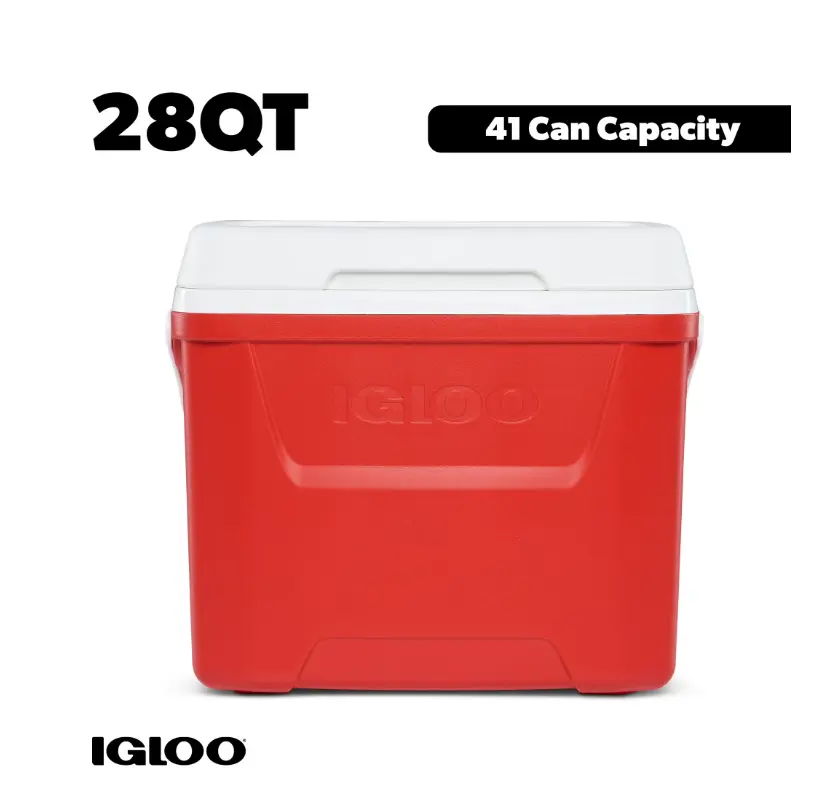 Igloo 2Igloo 28 QT Laguna Hard-Sided Ice Chest Cooler, Red