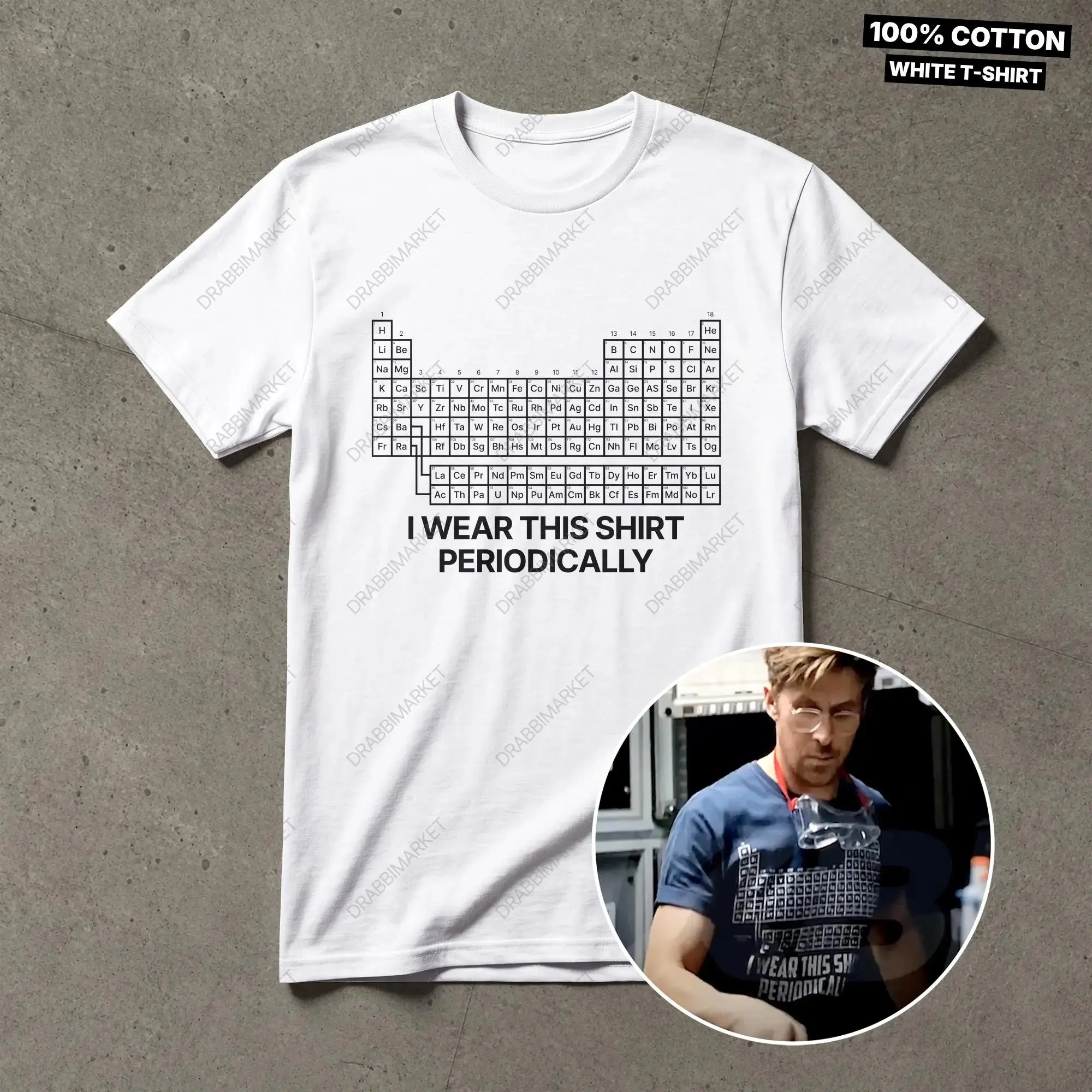Project Hail Mary Periodic Table Shirt Ryland Grace Shirt, I Wear This Shirt Periodically, Funny Chemistry Shirt, Ryland Grace T-Shirt