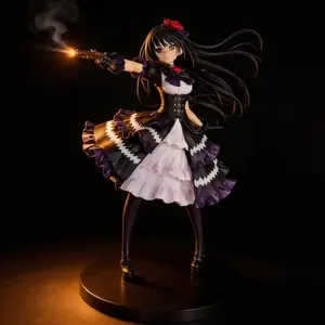 Anime Date A Live Kurumi Tokisaki Figure 24cm GK Statue Collectible Model Toy Desktop Ornament for Fans Hom...