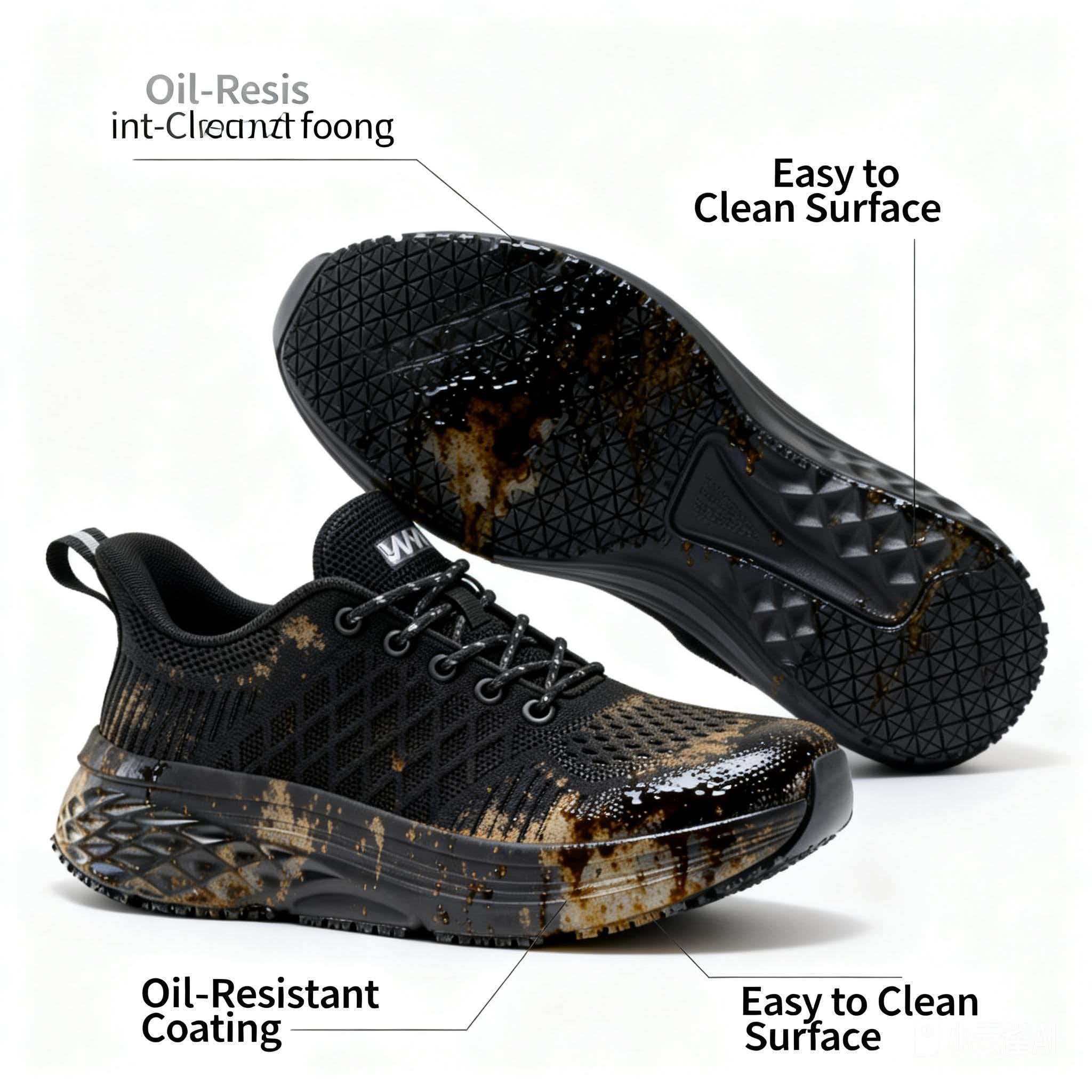 Women's Non-Slip Waterproof Oil-Resistant Chef Shoes - Breathable Fabric Footwear, Slip-Resistant Waterproof Casual Trainers for Kitchen Food Service, All-Day Comfort Walking Work Shoes, Breathable Work Shoes, Walking Shoes