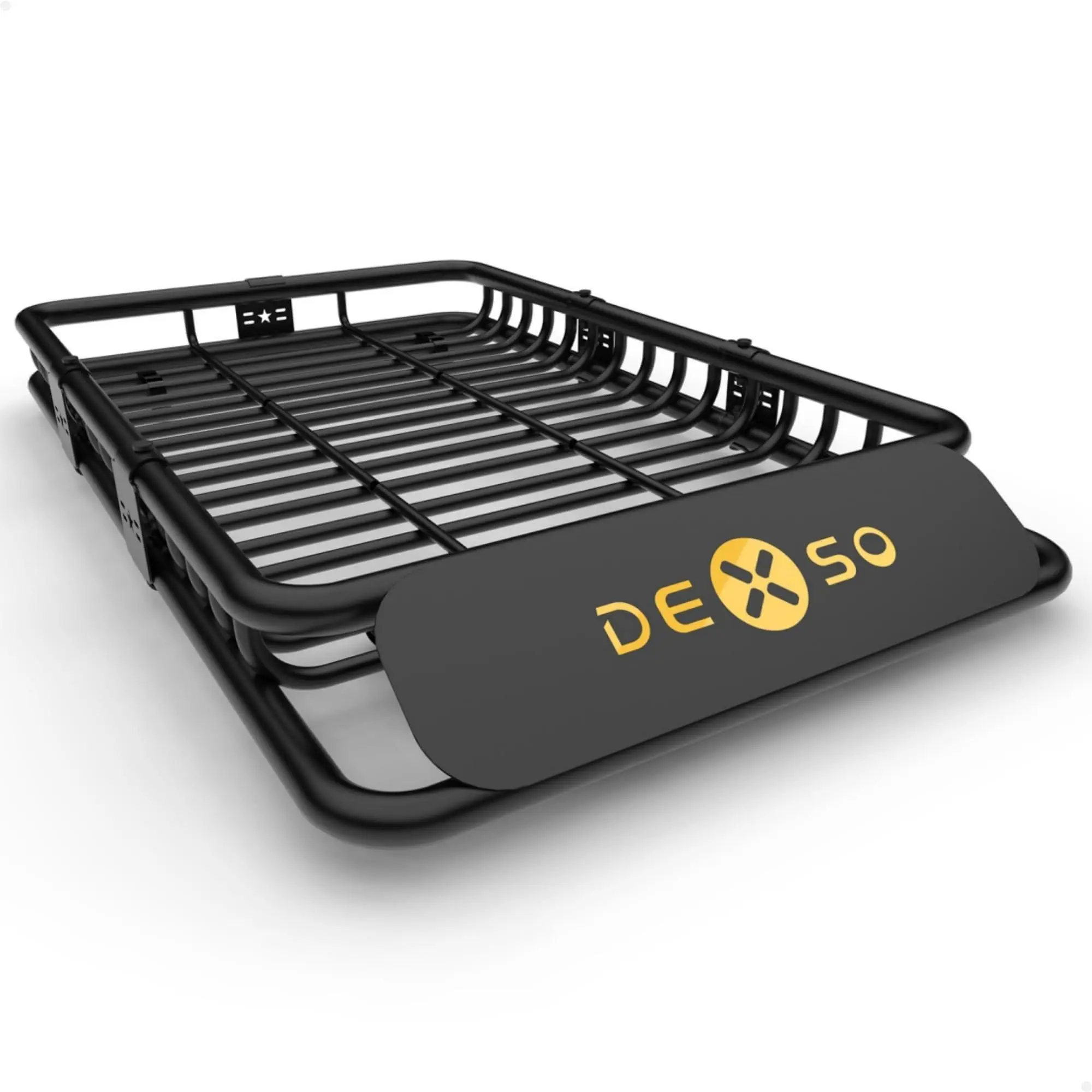 64"X39" Heavy Duty Universal Roof Rack Basket, 200 Lbs Capacity Cargo Carrier with Extension, Powder-Coated Steel, Fits SUV, Truck, Car, RV