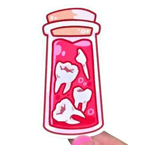 Teeth Bottle Sticker!