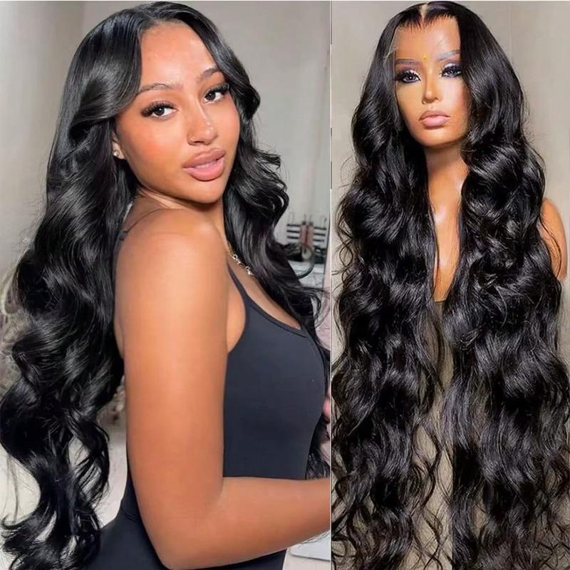 40Inch 13x4 Body Wave Lace Front Wigs Human Hair Pre Plucked 13x4 Frontal Wigs Human Hair HD Lace Body Wave Wig 100% Human Hair Wigs For Women 180% Density