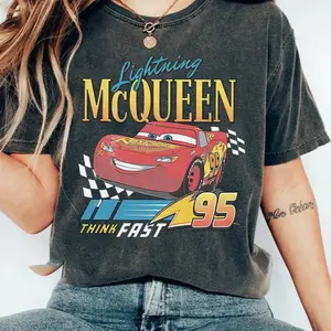 Lightning Mcqueen Trendy Shirt, Vintage Cars Sweater Hoodie Long Sleeve cars T-shirt Piston Hoodie for Women Lady Top Womenswear