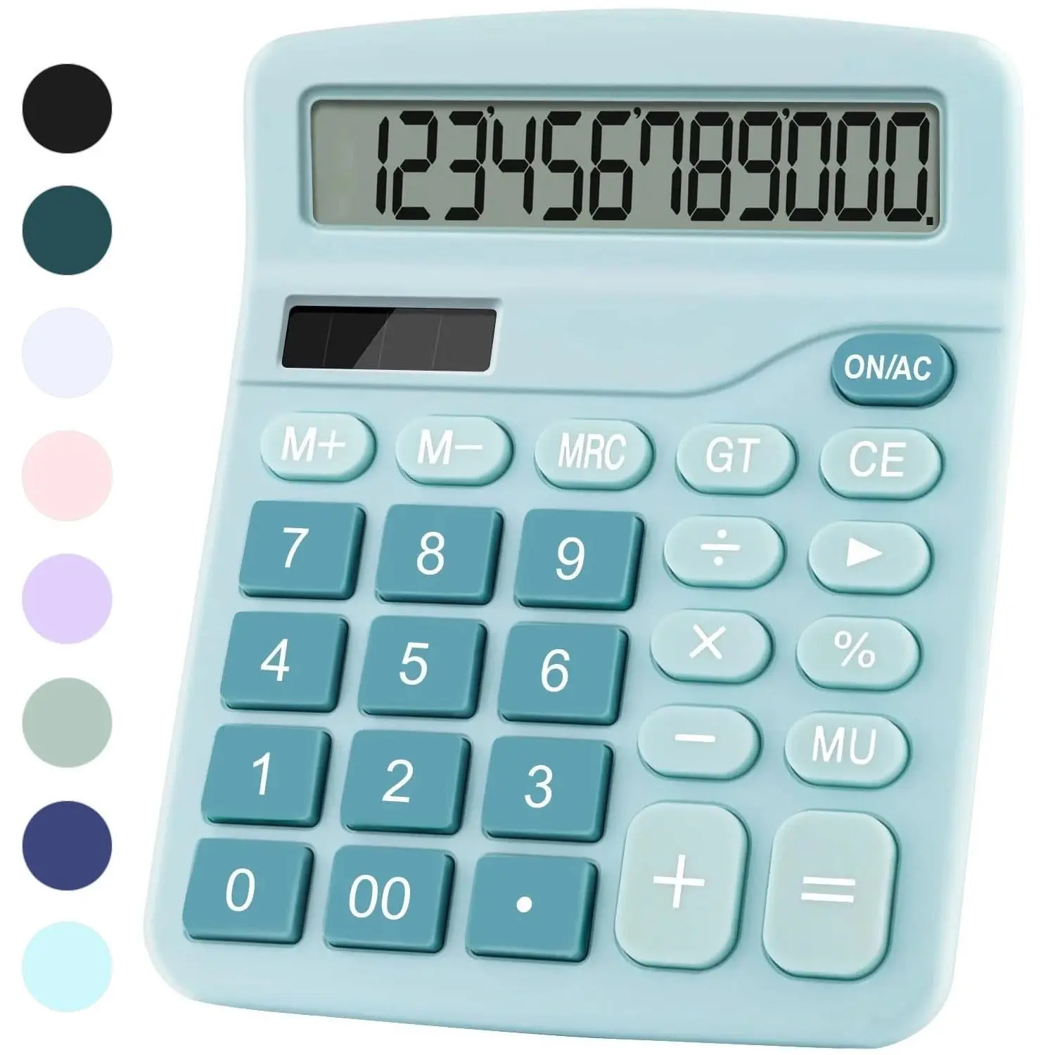Office Desk Calculator, Cute Calculator for Kids, Basic Calculators Desktop, Dual Power Simple Financial Calculator with Big Button Large Display for Office Home and School
