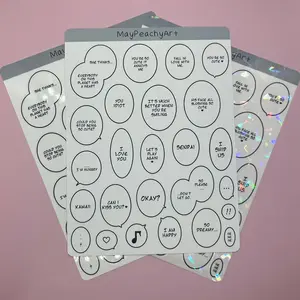 Manga Bubble Deco Sticker Sheet