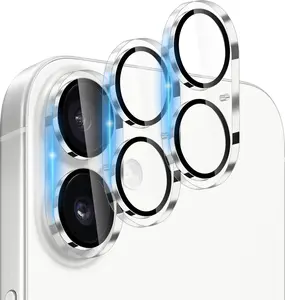 3 Pack Camera Lens Protector for iPhone 17, Tempered Glass, Ultra HD, 9H Hardness, Anti-Scratch, Case Friendly,[No Affect on Night Shots], Clear