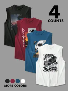 Men's Comfortable, Casual and Stylish Sleeveless Fitted Tank Top, Perfect for Daily Wear, Versatile Design, Ideal for Summer, Fashionable and Practical