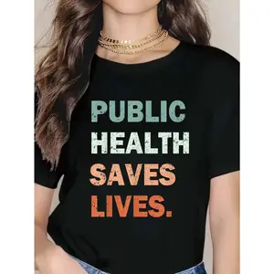100% Cotton Unisex Public Health Rainbow Healthcare Worker Epidemiologist T-Shirt – Printed short-sleeve crew-neck T-shirt top
