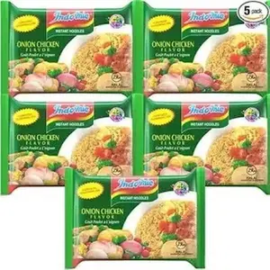 Indomie Onion Chicken Flavor Instant Noodles - 5 Pack of Delicious Chicken Flavored Noodles