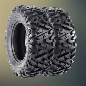 New Upgraded 2pcs 23x7-10 4PR 23x7-10 ATV Tire, 4-Ply Rated All Terrain ATV UTV Tire, 10 Inch Rim Tubeless 4 Wheeler Tire for Off-Road Mud Dirt Trails, Pack of 2