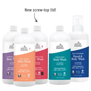 Earth Mama Castile Soap Refill – Gentle Family Cleanser Made with Organic Oils – 34 fl oz (1 Liter) Earth Mama Castile Soap Refill – Gentle Family Cleanser Made with Organic Oils – 34 fl oz (1 Liter)