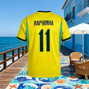 Neymar 2026 New Brazil Home Yellow Away Blue No.10 No.11 Raphinha Short Sleeves Football Shirts