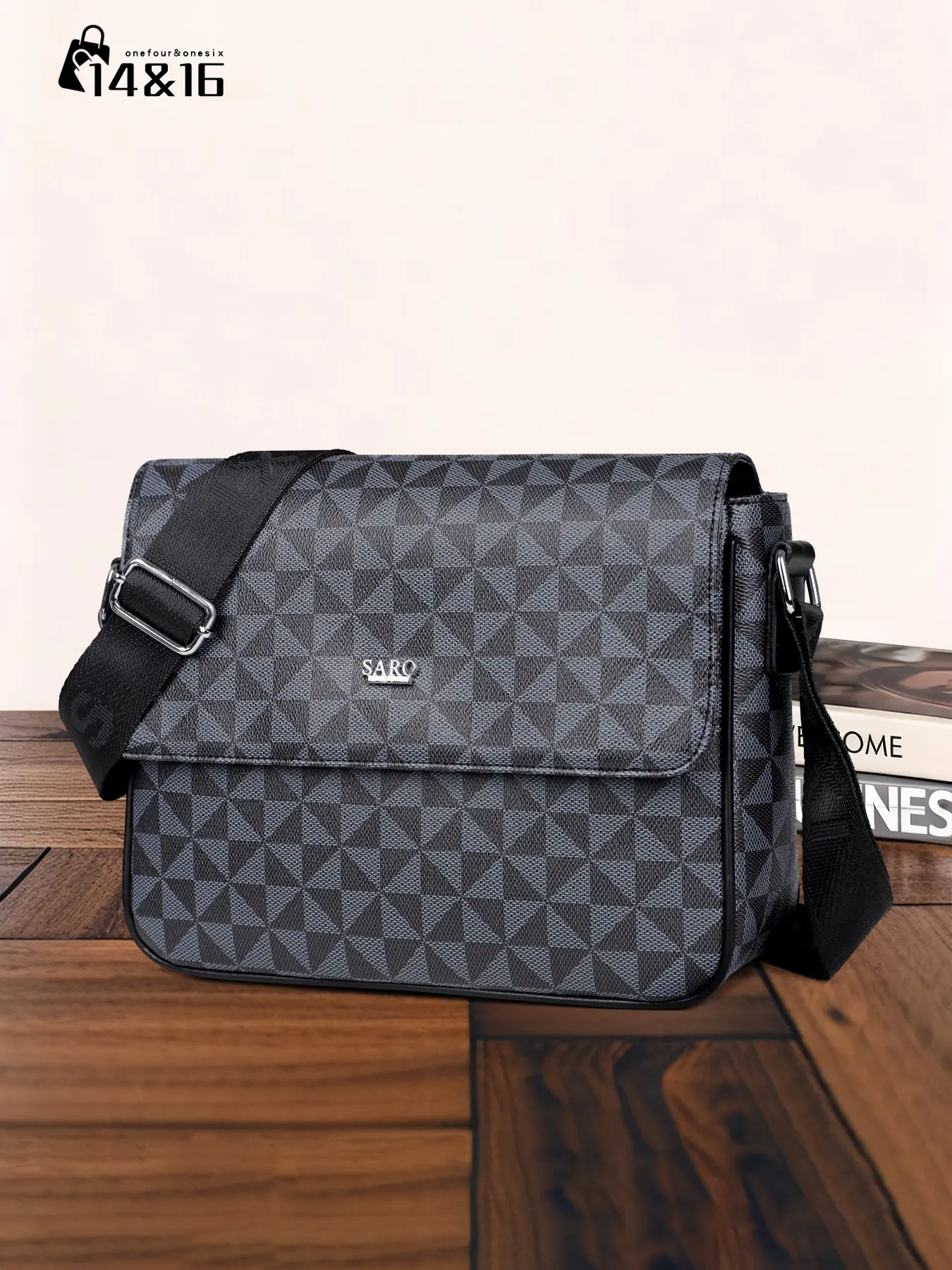 Men's Fashionable All Over Print Zipper Tote Bag, Large Capacity Shopping Shoulder Bag for Daily Used, Casual Trendy Versatile High-quality Daily Commuting Bag