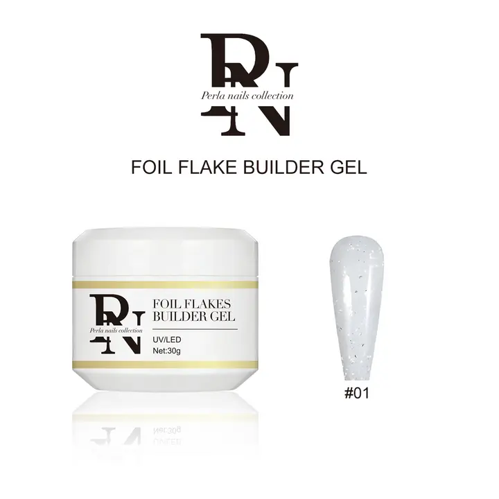 Builder gel foil flake collection Builder gel foil flake collection