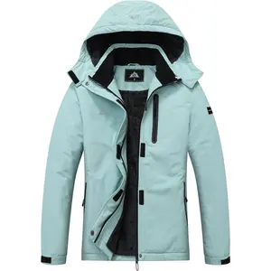 Women's Snow Ski Jacket Warm Winter Coat Waterproof Snowboarding Jacket with Zippered Pockets