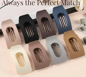 8 Pack Flat Hair Clips for Women  No-Slip Claw Clips  for Thick & Thin Hair