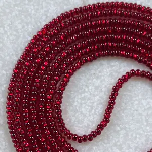 STILETTO - Tie On Waist Beads - 45 to 60 inches Waistbeads - Red Waistbeads - Made By Venus Waistbeads
