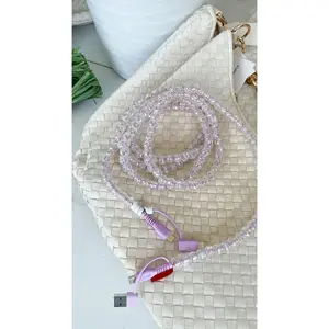 Beaded Power Luxe Universal Charger- Bubbles Purple