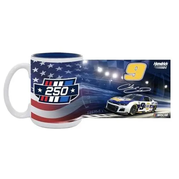 Sparta Pewter Chase Elliott #9 NASCAR 2026 America 250 Sublimated Coffee Mug Cup