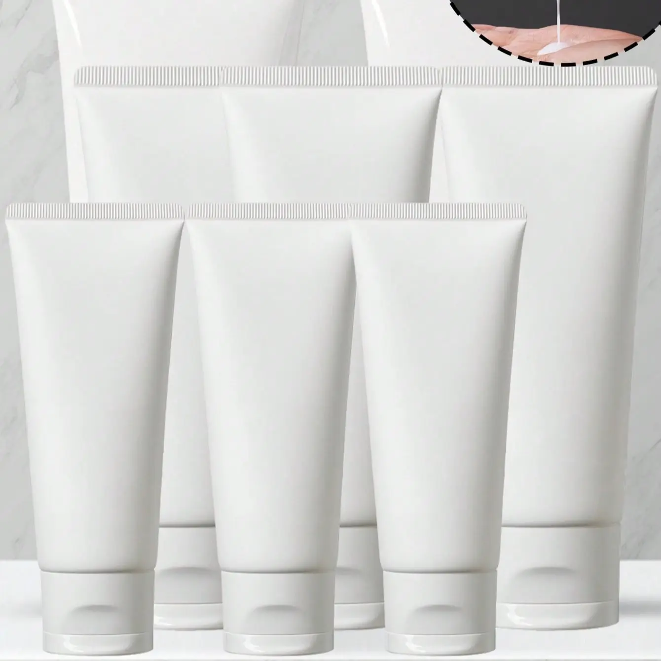 Travel Squeeze Bottle, Reusable Cosmetic Empty Bottles, Flip Lid Design, Suitable for Foundation, Lotion, Shampoo, Shower Gel, Ideal Gift