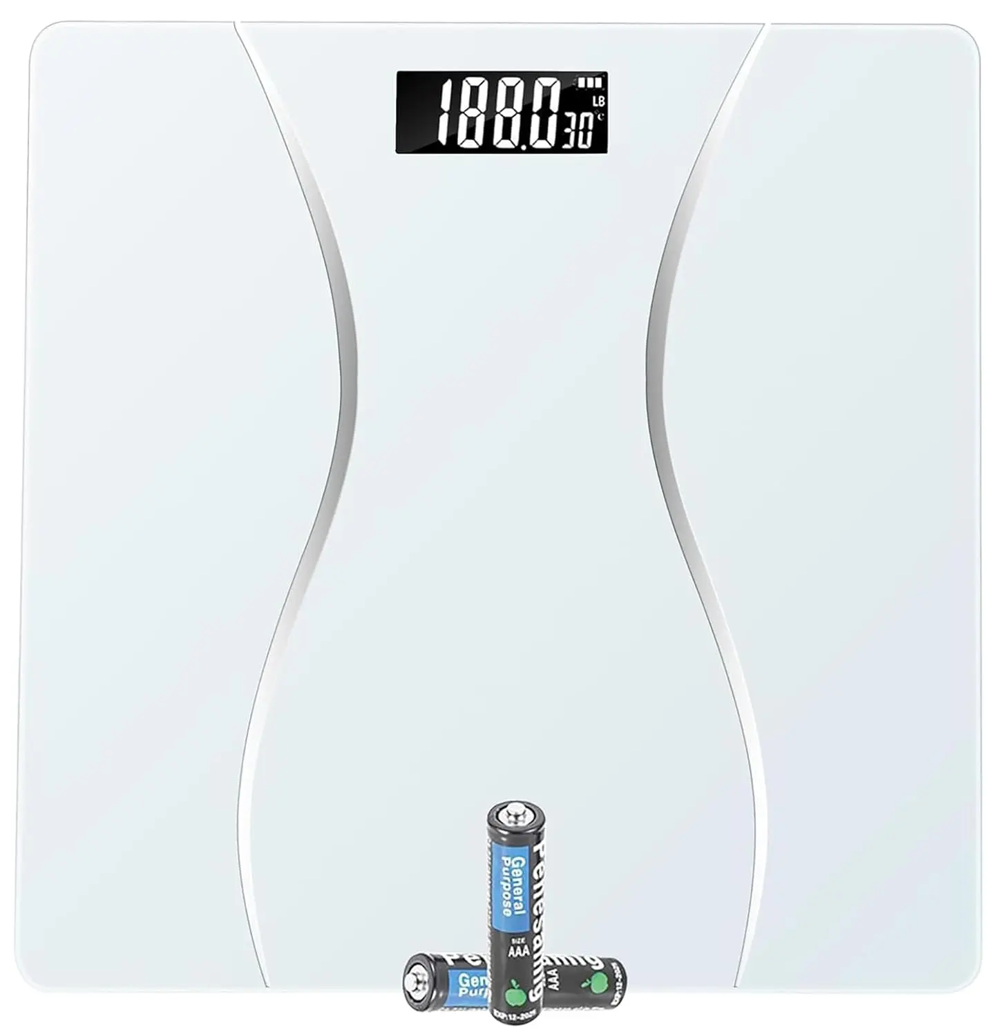 Halloween Fall Gift  Scale for Body Weight, Digital Bathroom Scale, Weight Scales for People,Body Scale,White,Max:400LB/180KG