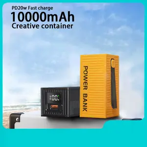 10000mAh large capacity mobile power supply, 5V3A input and output, LED flashlight and digital display,home, office, outdoor mobile power bank