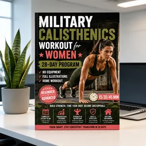 Female physical training plan: a set of bodyweight exercise plan aimed at enhancing strength, shaping lean muscles, and boosting energy at home