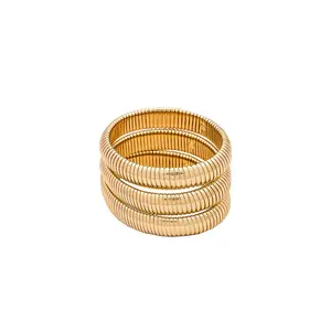 Ettika Stretchy Bracelet Set in Gold