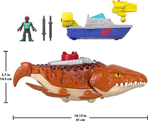 Fisher Price - Jurassic World: Rebirth Imaginext Aquachomp Chase Mosasaurus  [Collectible Figurine/Statue/Bust] figurine/statue