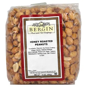 Bergin Fruit and Nut Company Honey Roasted Peanuts, 16 oz (454 g)