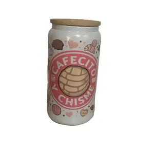 Cafecito y chisme cups Glass