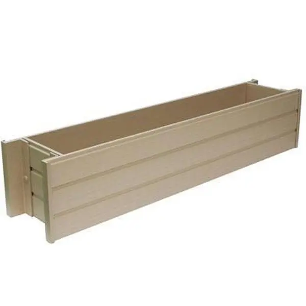 EcoChoice 36in. Rectangular Window Box - Red - 36 in. - Durable EcoFLEX Material