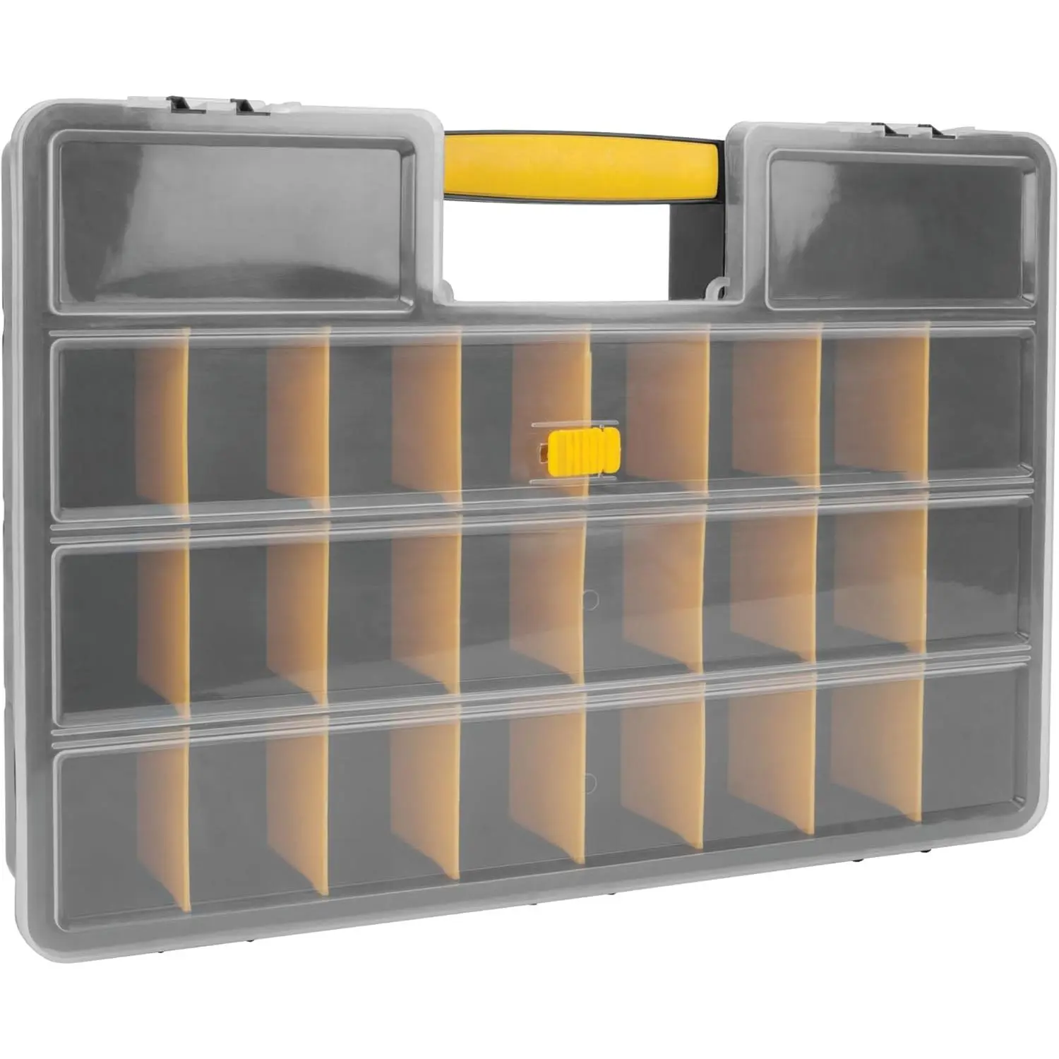 Performance Tool W54037 26 Adjustable Compartment Hardware Organizer Box With Dividers - Durable Plastic Screw Organizer For Nuts, Bolts, Screws, Nails, and Small Hardware