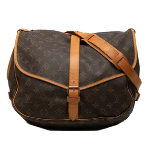 Pre-owned Louis Vuitton Canvas Shoulder Bags Saumur 35 Monogram shoulder bag
