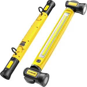 3000LM Cordless Under Hood Work Light, 5200mAh USB-C Rechargeable LED Work Light Bar, 3 Color Temp Modes Magnetic Hook Work Light, Portable Mechanic Light for Car Repair Garage Job Site Workshop