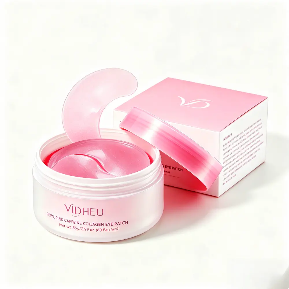 [VIDHEU Official] Collagen Peptide Eye Patch | Anti Wrinkle Patches for Face & Smile Line Patches, Under Eye Mask for Fine Lines, Eye Bags & Wrinkles, Korean Skin Care (60ea)