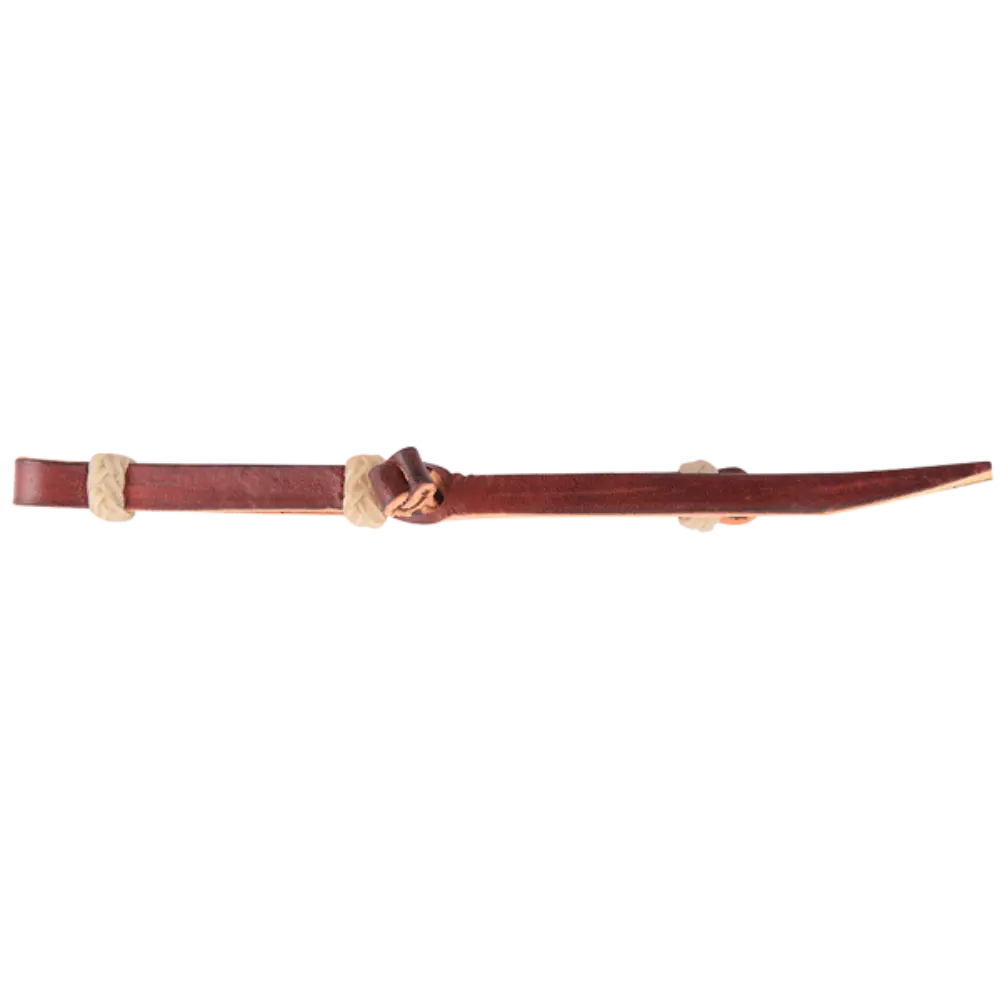 Latigo Leather Bit Hobble w/ Rawhide accents