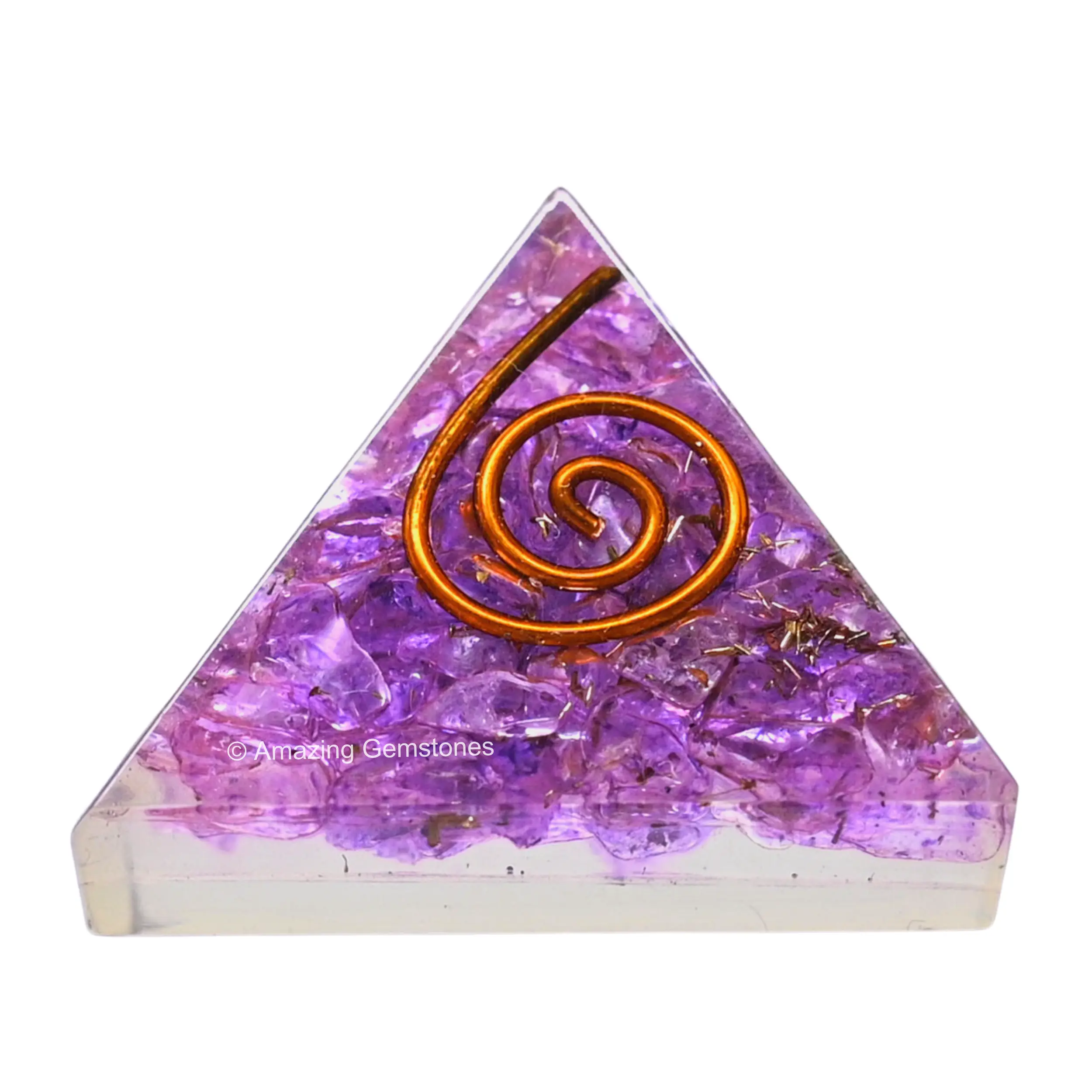 Orgone Pyramid - 30mm Small Orgonite Pyramids with Crystals and Healing Stones - Authentic Organite Gifts