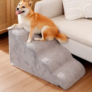 Pet Stair Ramp for Dogs and Puppy, Washable and Removable Steps for Small and Elderly Dogs, Easy Access to Home, Bed and Sofa