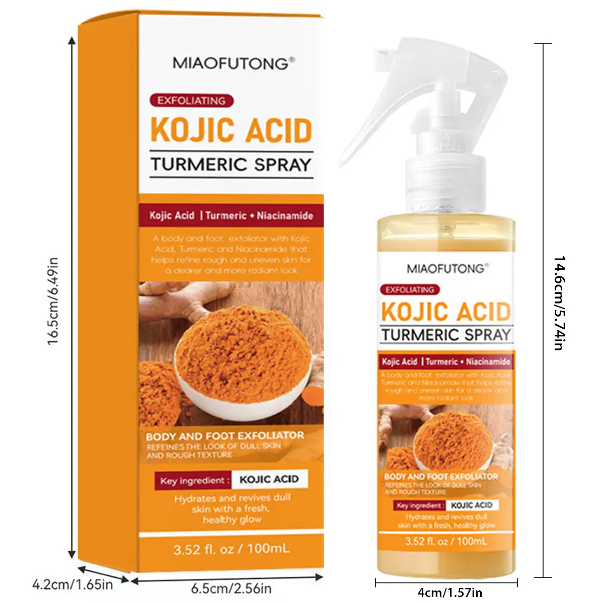 [Glow Life Shop] Peel Shot Keratin Blend Exfoliating Spray 100ml - Kojic Acid Turmeric Formula, Facial Exfoliator, Gentle Resurfacing, Pore Clearing, Skin Repair, Smoothing, Brightening, Radiant Glow Mother's Day Gift