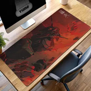 Evangelion Unit-01 Rampage Desk Mat - Neon Genesis Mouse Pad, Anime Gaming Mat, Mecha Fan Gift
