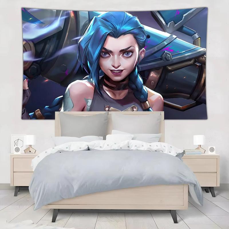 60in x 40in   tapestry  tapestry  Hot A-Arcane j-Jinx Tapestry Wall Hanging Art Decor Bedroom Living Room Decor Hippie Bohemian Wall Tapestry Aesthetic Home Decor  poster  home decor banner wall art bedroom