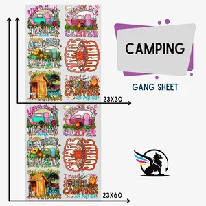 Camping | Premade DTF Transfer Gang Sheet For Graphic Tees