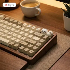 Glyra Shy Maru Keycap – Custom Resin Artisan Mechanical Keyboard Keycap, Cute Shy Maru Character Design Compatible with Cross-Shaped (Universal) Switches – Unique Gift for Girlfriend or Boyfriend